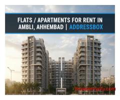 Flats / Apartments for Rent in Ambli, Ahmedabad | Addressbox