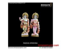 Pure Marble Radha Krishna Statue – Divine & Artistic