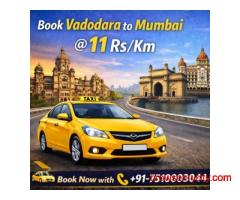 Book Vadodara to Mumbai Cab Service – 24/7 Available Mrcabby Affordable