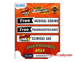 Free Medical Coding & Pharmacovigilance Training | 2026 Passouts Only