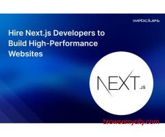 Hire Next.js Developers to Build High-Performance Websites