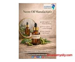 Neem Oil Manufacturer – Pure & Natural Bulk Supply