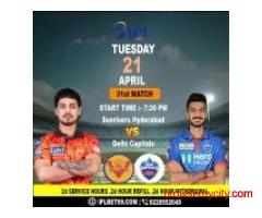Online Cricket ID for SRH vs DC IPL 2026 Live Match Registration Today