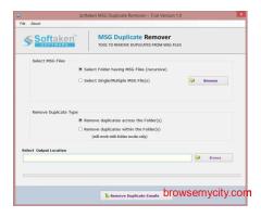 Softaken MSG Duplicate Remover Software