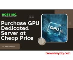 Purchase GPU Dedicated Server at Cheap Price