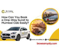 Surat to Mumbai Cab | Book Surat to Mumbai taxi with Mr. Cabby