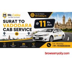 Surat to Vadodara Cab Service Book Easy and Fast MrCabby