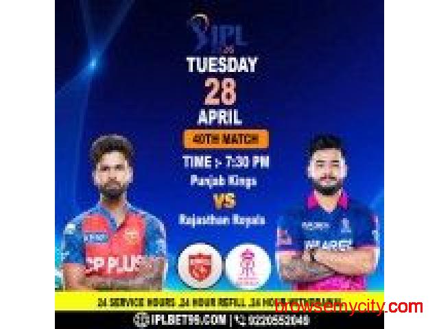 IPL 2026 Cricket ID Login for PBKS vs RR Live Match Scorecard & Player Stats - 1/1