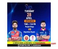 IPL 2026 Cricket ID Login for PBKS vs RR Live Match Scorecard & Player Stats