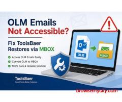 OLM Emails Not Accessible? Fix ToolsBaer Restores via MBOX