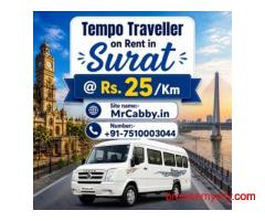 Need a Tempo Traveller on Rent in Surat? Choose MrCabby Today