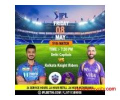 Online Cricket ID for DC vs KKR IPL 2026 Live Match Prediction and Score Updates Today