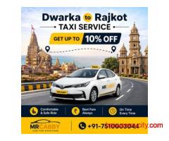 Book Dwarka to Rajkot Taxi Service with MrCabby at Best Fare