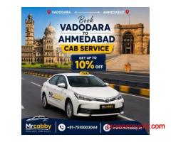 Premium Ride Taxi Service from Vadodara to Ahmedabad Available 24/7