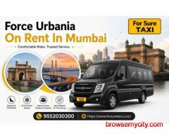Force Urbania On Rent In Mumbai Starting Rs 30/KM