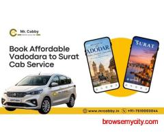 Hire Vadodara to Surat Cab @ Rs. 11/Km