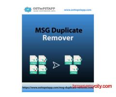 OSTtoPSTAPP MSG Duplicate Remover Software