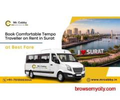 Book Tempo Traveller on Rent in Surat @ Rs. 25/Km with Mr. Cabby