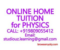 PHYSICS TUITION- CBSE, ICSE, ISC, NIOS, STATE BOARD- CLASSES- 8, 9, 10, 11, 12, BOARD EXAM PREP
