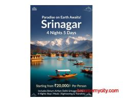 Srinagar 4 Nights 5 days starting from 15,000/- Per Persons