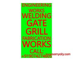 ROOFING TRUSS WORKS IN THRISSUR- WELDING, METAL ROOFING, GATE, GRILL FABRICATION, SOLAR PANEL MOUNT