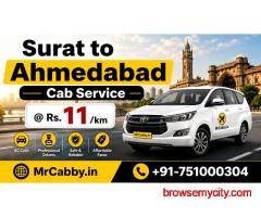 Surat to Ahmedabad Cab Booking – MrCabby Instant Ride Service