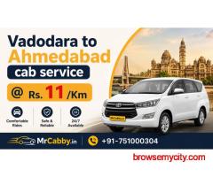 Complete Guide to Vadodara to Ahmedabad Cab Service