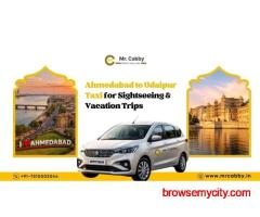Hire Ahmedabad to Udaipur Taxi fare @ Rs. 12/Km - Mr. Cabby