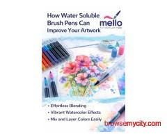 How Water Soluble Brush Pens Can Improve Your Artwork | Mello Store