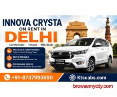 Affordable Innova Crysta On Rent In Delhi with KTS Cabs