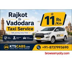Hire Affordable Rajkot to Vadodara Cab Service with MrCabby