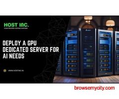 Deploy a GPU Dedicated Server for AI Needs