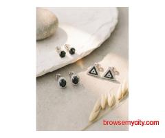 Shop Certified Black Diamond Stud Earrings Online
