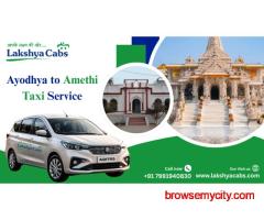 Book Ayodhya to Amethi Taxi at Best Price | Lakshya Cabs