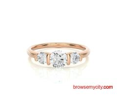 Buy Lab Diamond Three Stone Rings at Best Price
