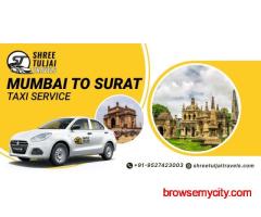 Mumbai to Surat Taxi Service – Comfortable Sedans, SUVs & Premium Cabs