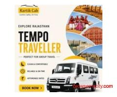 Comfortable and Reliable luxury tempo traveller for outstation Trips | Kartik Cab
