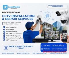 Secure your home and office with localramu's cctv installation and repair service in bengaluru
