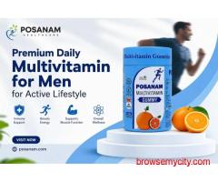 Premium Daily Multivitamin for Men for Active Lifestyle
