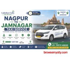 What Is the Fare for Nagpur to Jamnagar Taxi Service?