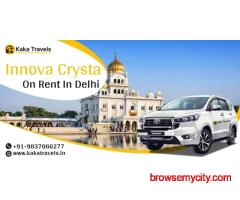 Innova Crysta On Rent In Delhi