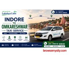 Book Affordable Indore to Omkareshwar Taxi Service with Lakshya Cabs