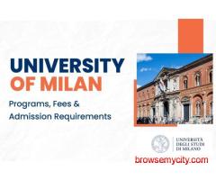 Italy Milan University Admission