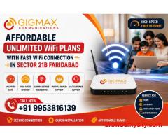 Affordable Unlimited WiFi Plans with Fast WiFi Connection in Sector 21B Faridabad