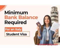 Italy Student Visa Money Needed for Indians