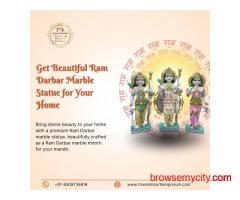 Get Beautiful Ram Darbar Marble Statue for Your Home