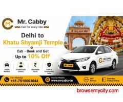 Book Affordable Delhi to Khatu Shyam Taxi Online From MrCabby