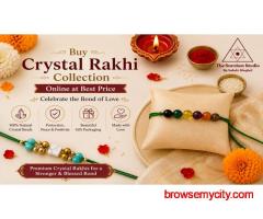 Buy Crystal Rakhi Collection Online at Best Price | The Stardust Studio