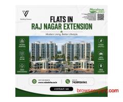 Flat in raj nagar extension  for Families