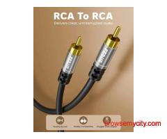  FEDUS Subwoofer Cable, Double Shielded RCA To RCA Audio Cable 1.5M